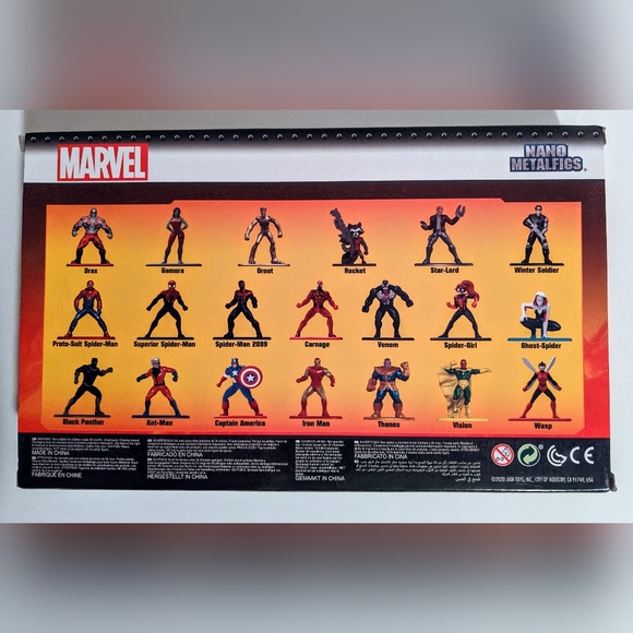 Marvel Nano Metal Figs Black Panther Groot Iron Man Captain America Wasp Toys - Picture 5 of 9